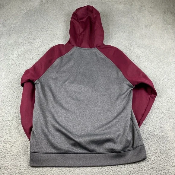 USC Trojans Hoodie Mens Large Grey Cardinal Under Armour Storm Pocket Sweatshirt - Picture 3 of 11